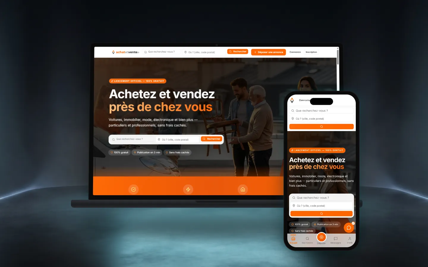Achat et Vente — Marketplace website by Qodmark