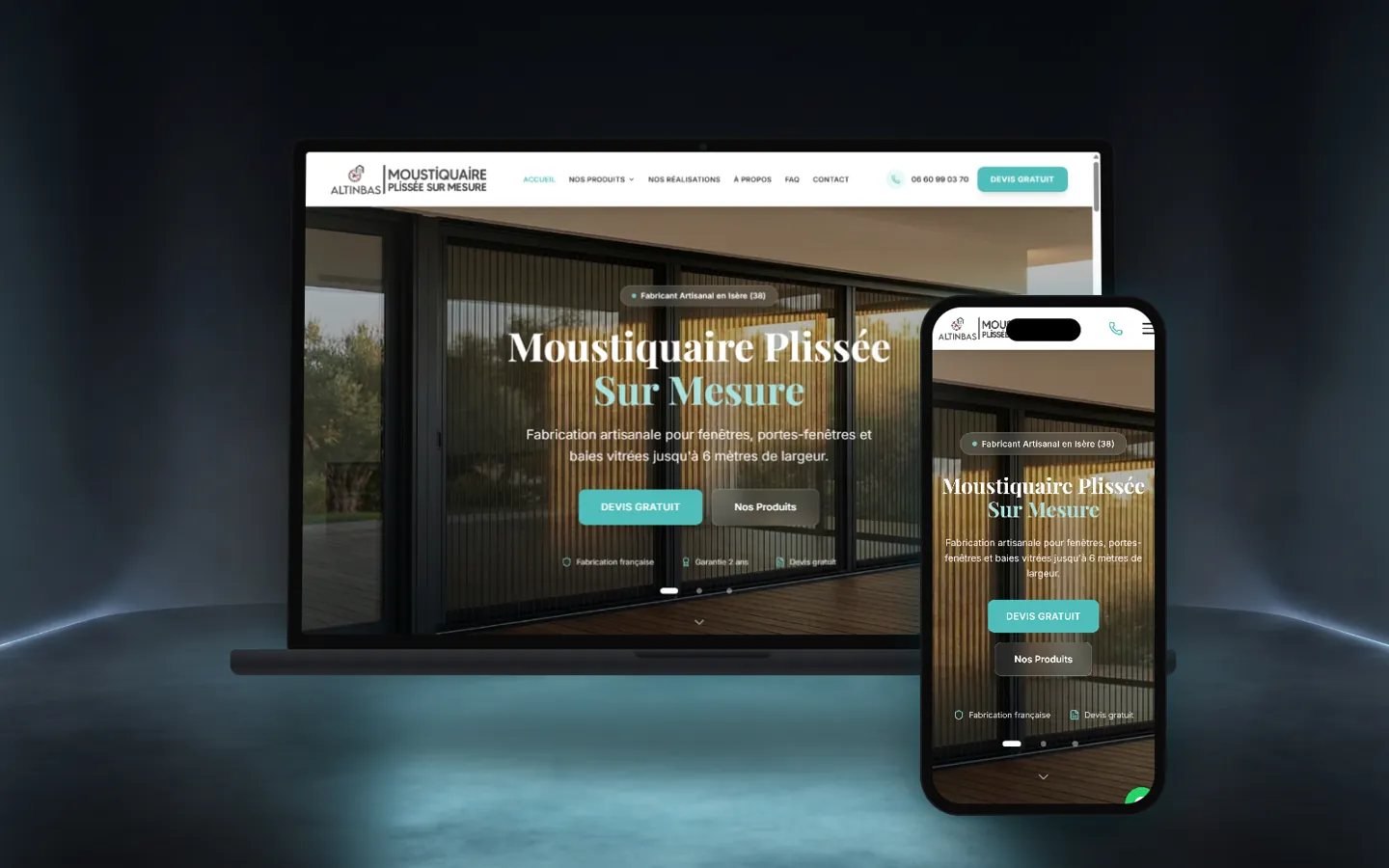 Altınbaş — Insect Screens website by Qodmark