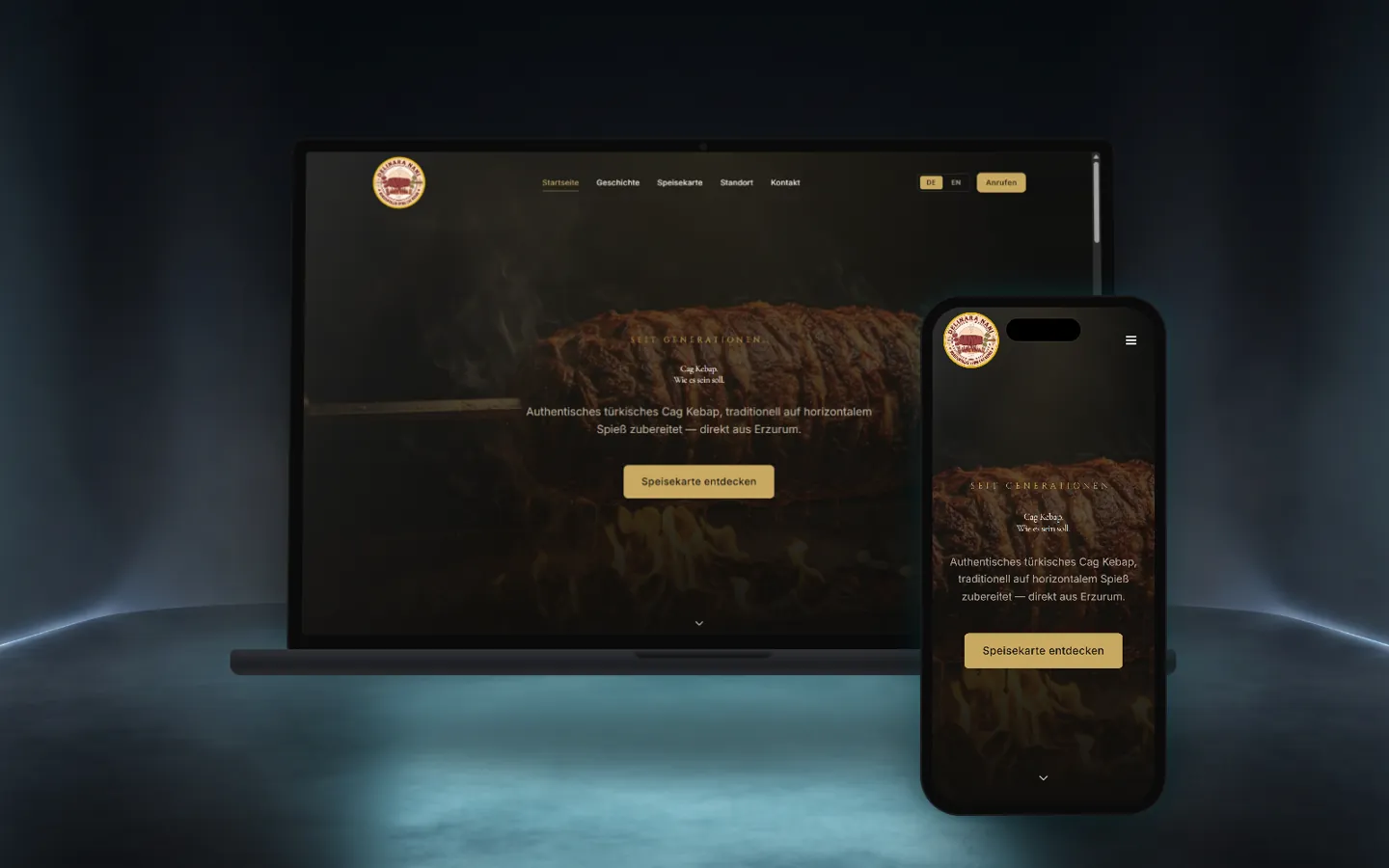 Delinara & Nani — Restaurant website by Qodmark